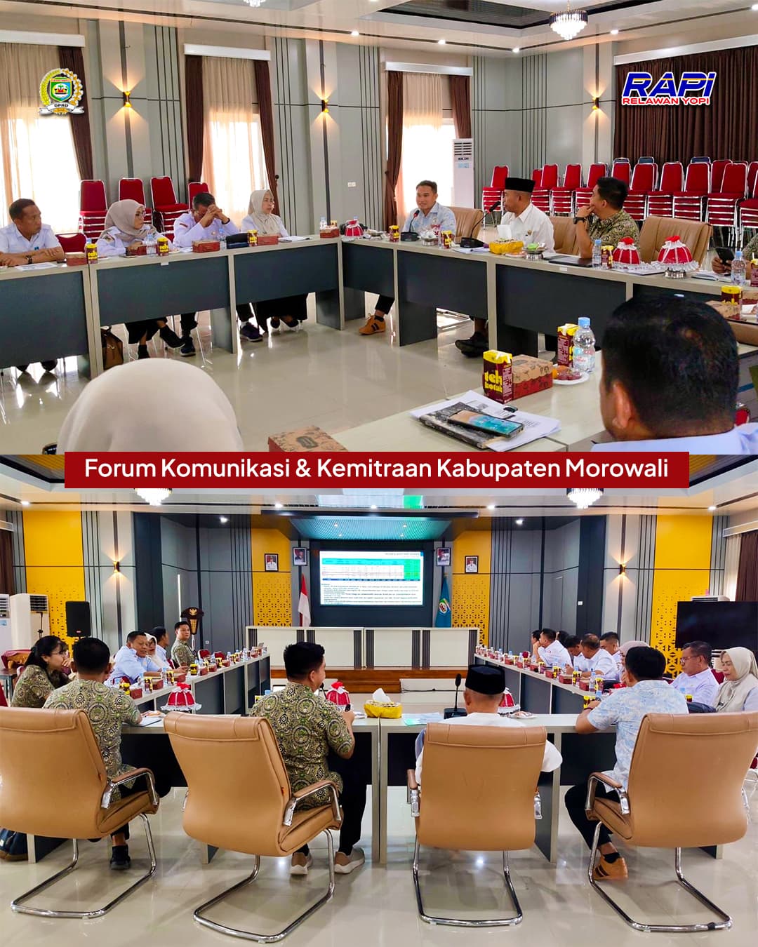 Yopi Sabara bersama peserta Forum Komunikasi dan Kemitraan JKN Morowali